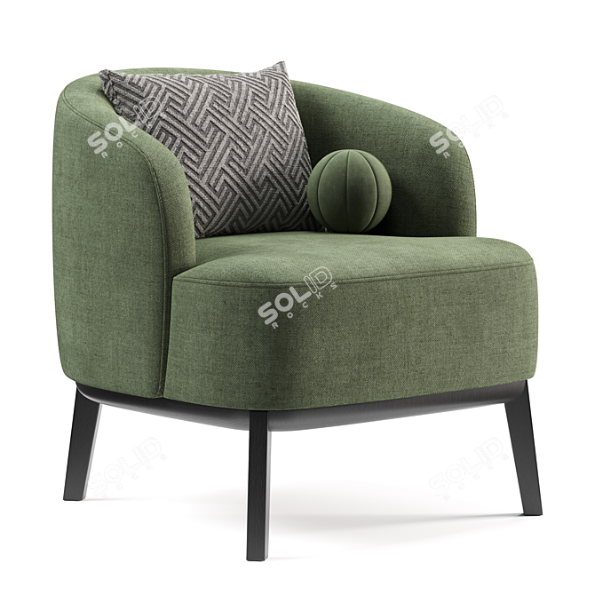 Stylish Megan Armchair by Domkapa 3D model image 4