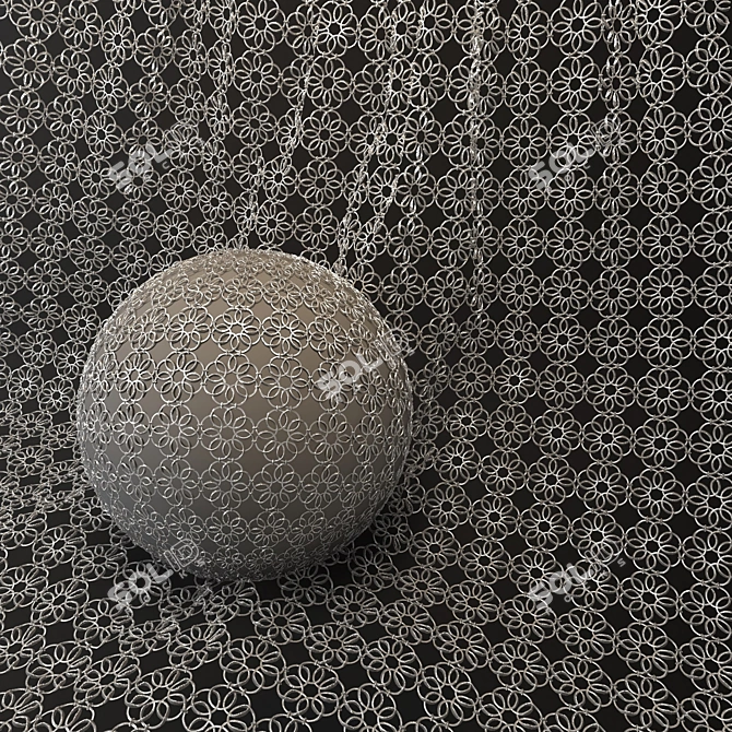 Metal Mesh Fabric Set Vol.03 3D model image 3