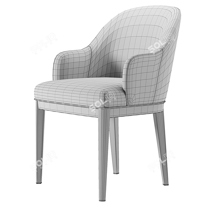 Modern ANNA Chair Export 3Ds 3D model image 4