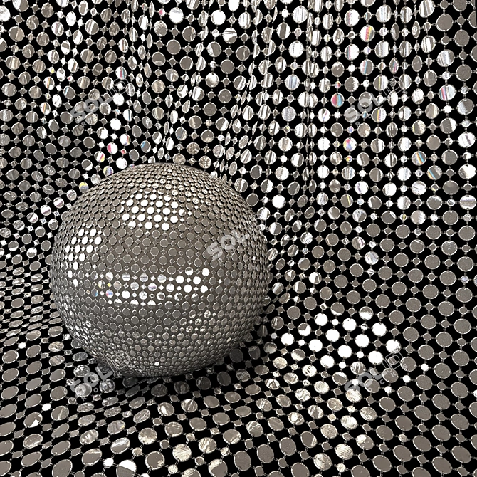 Metal Mesh Fabric Textures (Vol.01) 3D model image 2