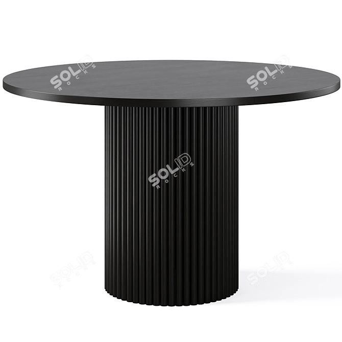 Modern Dining Set with Brent 3D model image 3