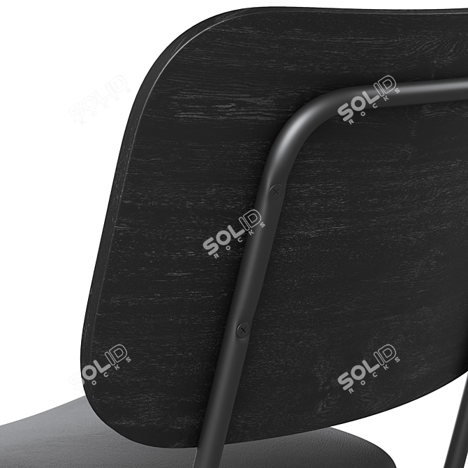 Modern Dining Set with Brent 3D model image 8