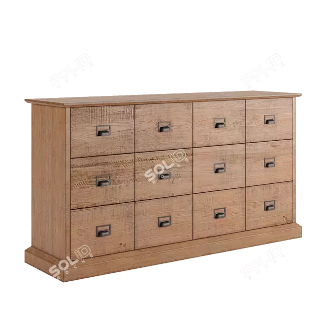 Ethnic Style Lindley Chest 3D model image 2