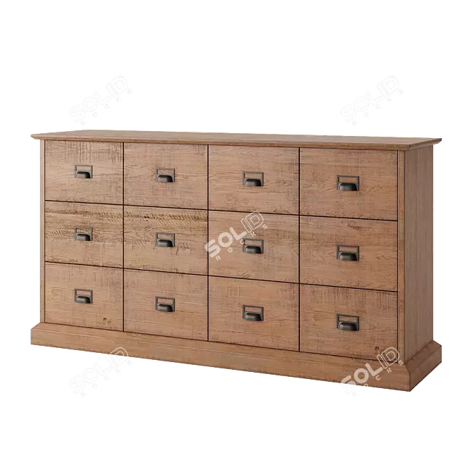 Ethnic Style Lindley Chest 3D model image 3