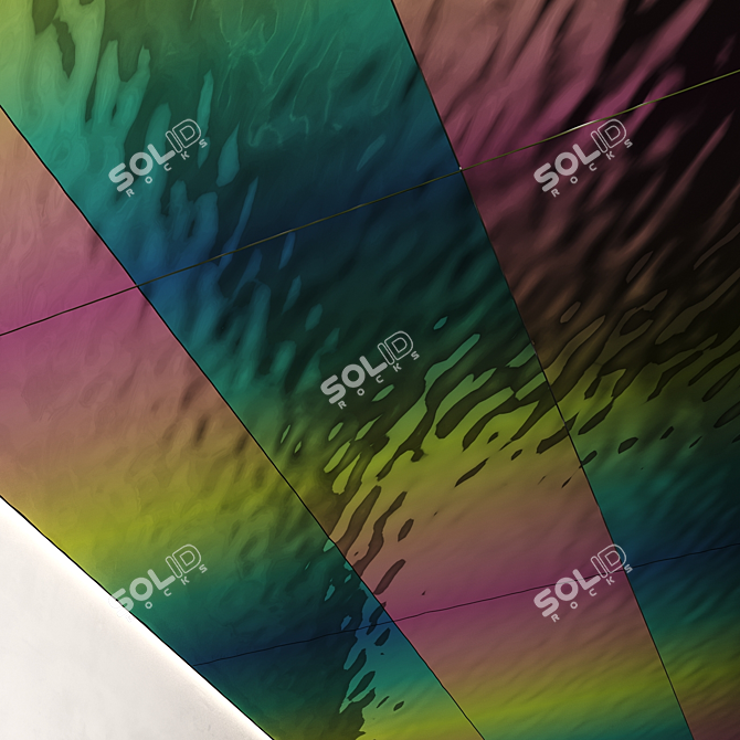 Wave Pattern Steel Sheets 3D model image 5