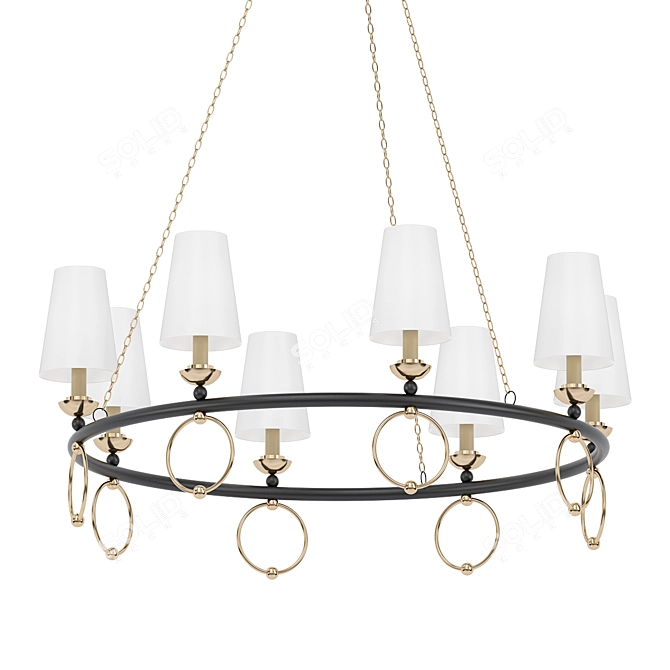 Opulent Collaboration Chandelier 3D model image 1