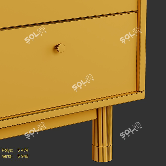 Lambro Cabinet from La Redoute 3D model image 4