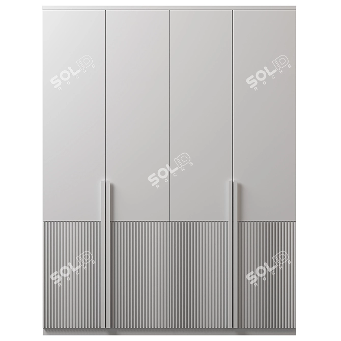 Modular Wardrobe Furniture Solution 3D model image 1