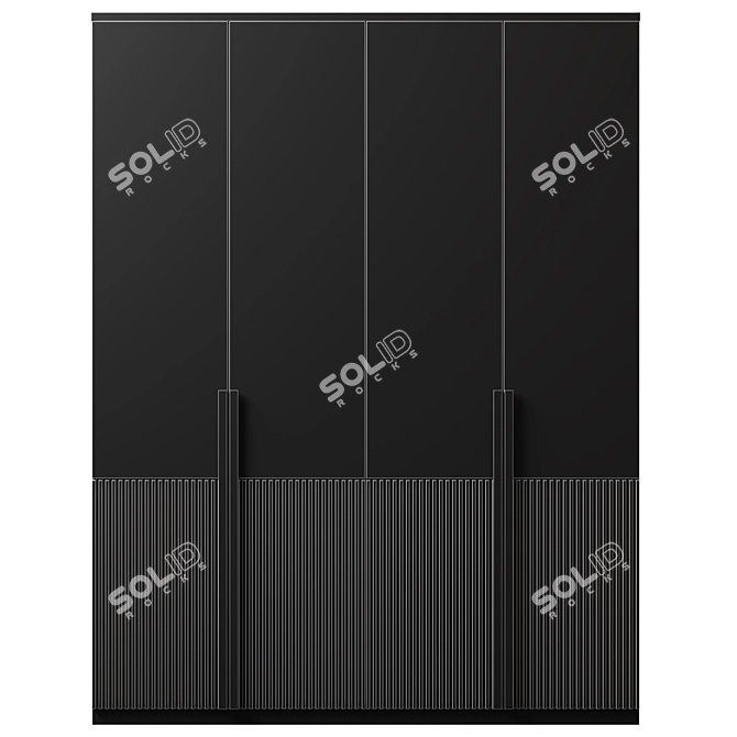 Modular Wardrobe Furniture Solution 3D model image 3