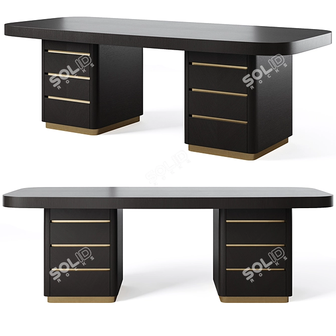 SLOANE Desk by Hamilton Conte 3D model image 1