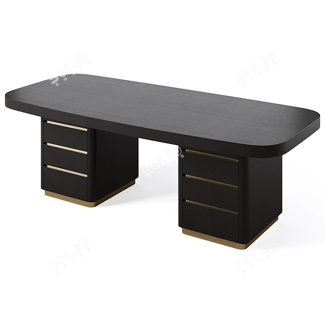 SLOANE Desk by Hamilton Conte 3D model image 4