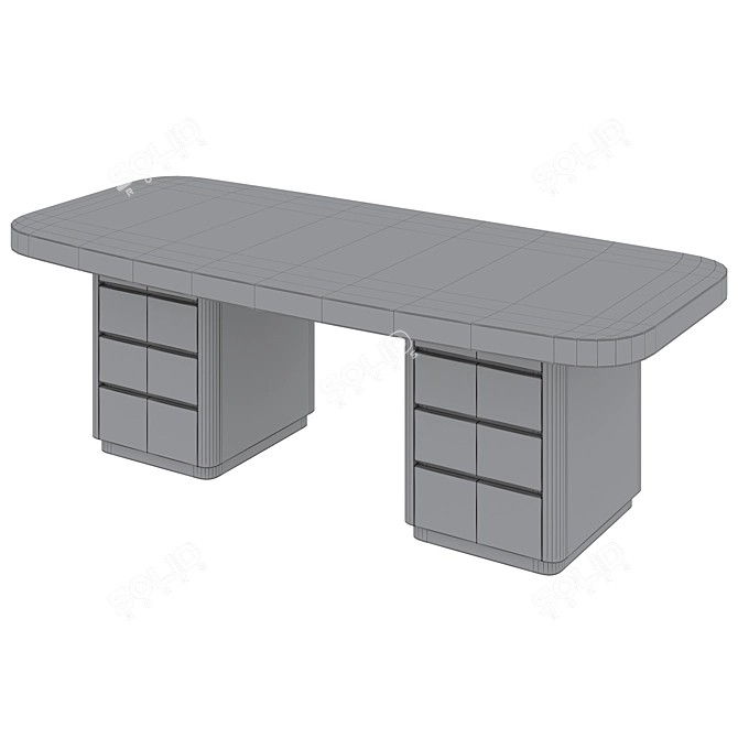 SLOANE Desk by Hamilton Conte 3D model image 5