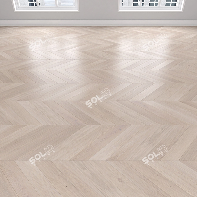 Oak Parquet Flooring Collection 3D model image 4