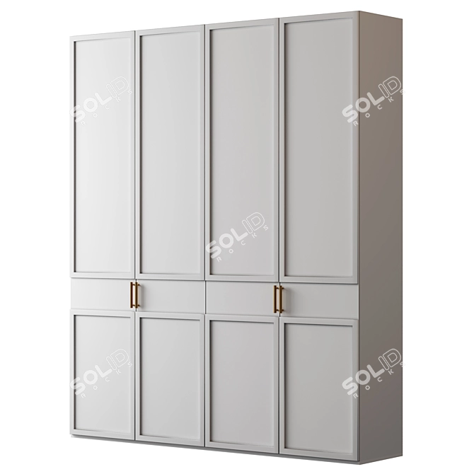 Versatile Modular Wardrobe Kit 3D model image 4