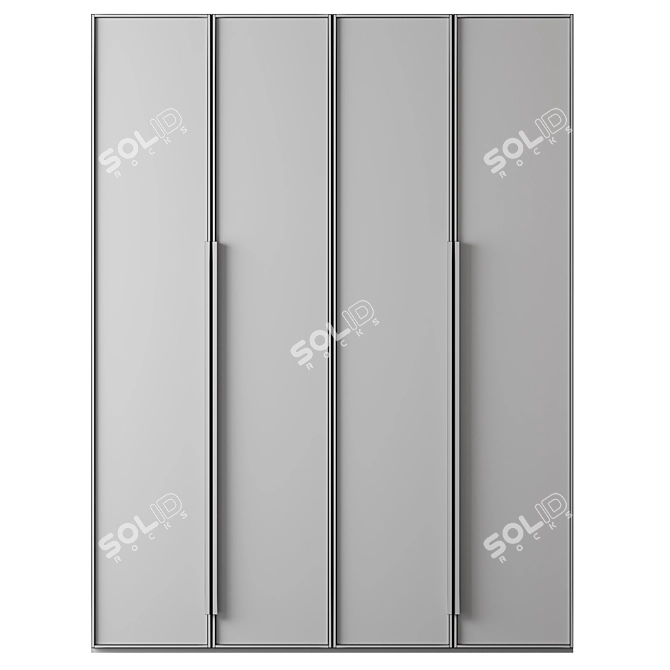 Modular Wardrobe 3D Model 3D model image 3
