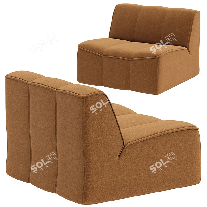 Modern Designer DS-910 Armchair 3D model image 3