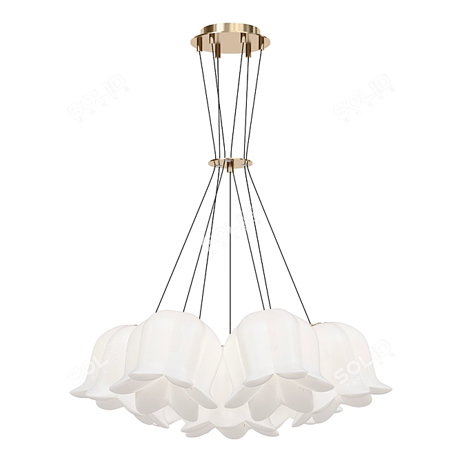 Elegant LILLIS Pendant Chandelier 3D model image 2
