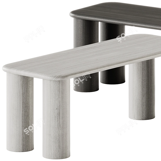 Found PAUSE Bench Set - Medium & Big 3D model image 2