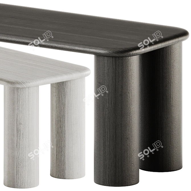 Found PAUSE Bench Set - Medium & Big 3D model image 4