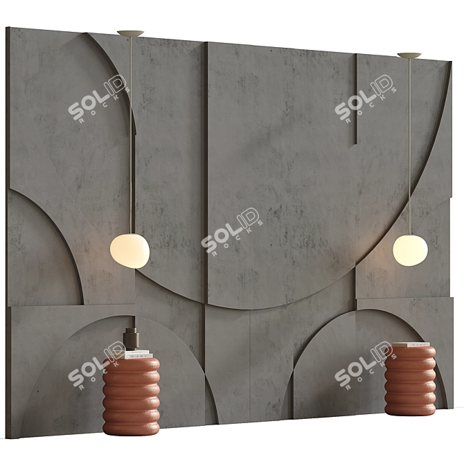 Modern Wall Decor Set 26 3D model image 2