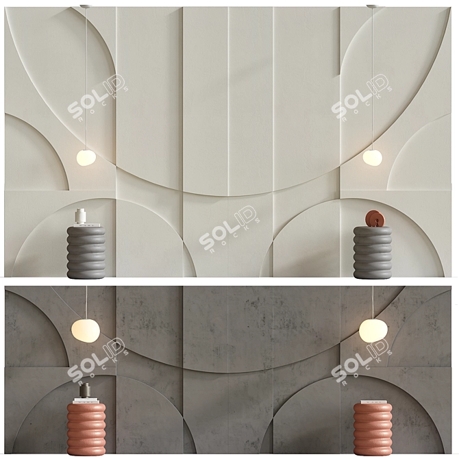 Modern Wall Decor Set 26 3D model image 4
