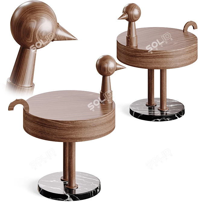 Chic Rara Avis Side Tables 3D model image 2