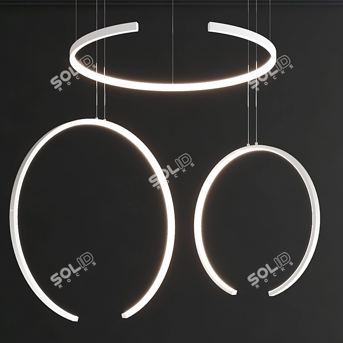 Sleek Olympic Lighting Collection 3D model image 2