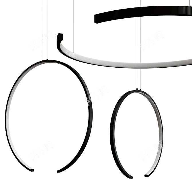 Sleek Olympic Lighting Collection 3D model image 3