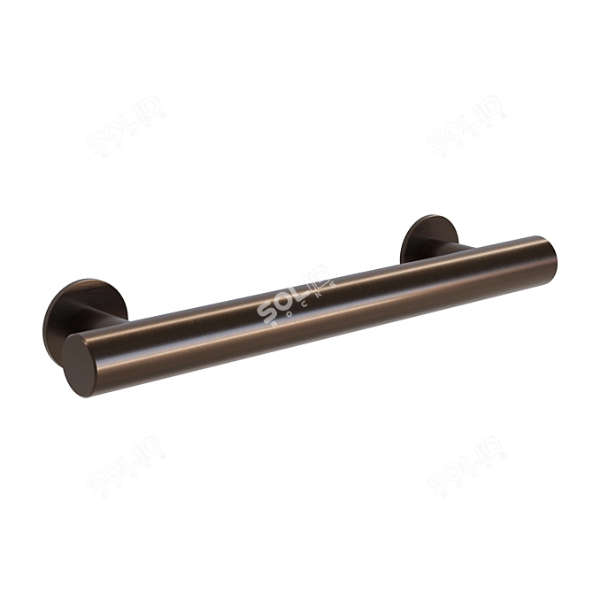 Brass Arbor Light Wardrobe Handle 3D model image 2