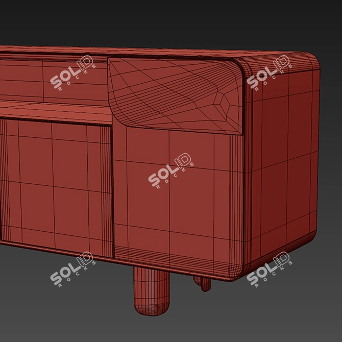 Luxury Modern Turri Sideboard 3D model image 7