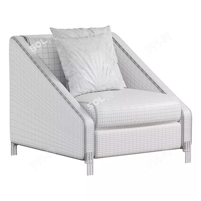 Stylish Model Chair Candice 3D model image 5