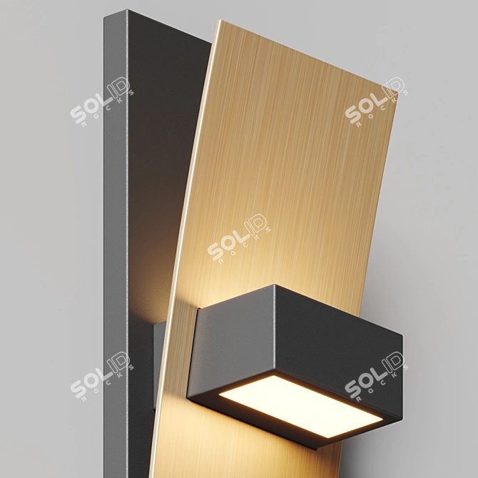 Minimalist LED Wall Sconce Beauty 3D model image 3