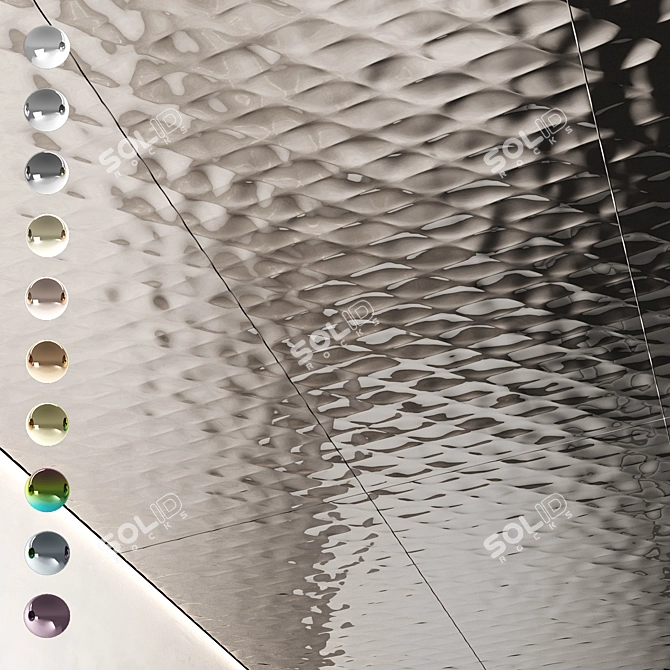 Steel Mesh Decorative Sheets 03 3D model image 1