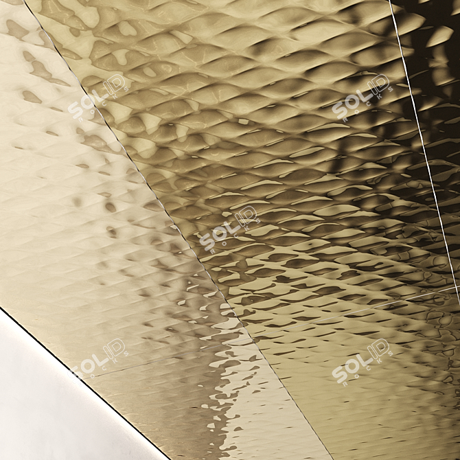 Steel Mesh Decorative Sheets 03 3D model image 3