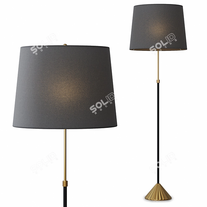 Fray Floor Lamp Modern Design 3D model image 2