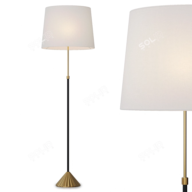 Fray Floor Lamp Modern Design 3D model image 3