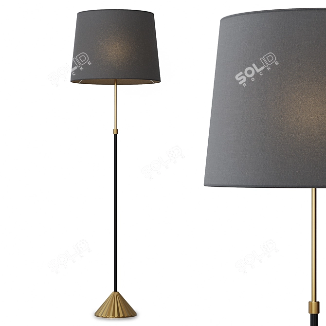 Fray Floor Lamp Modern Design 3D model image 4