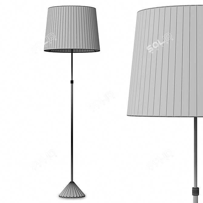 Fray Floor Lamp Modern Design 3D model image 6