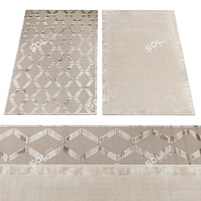 Minimalist Rug Collection 481 3D model image 2