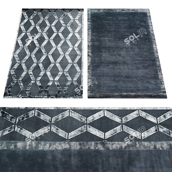 Minimalist Rug Collection 481 3D model image 3