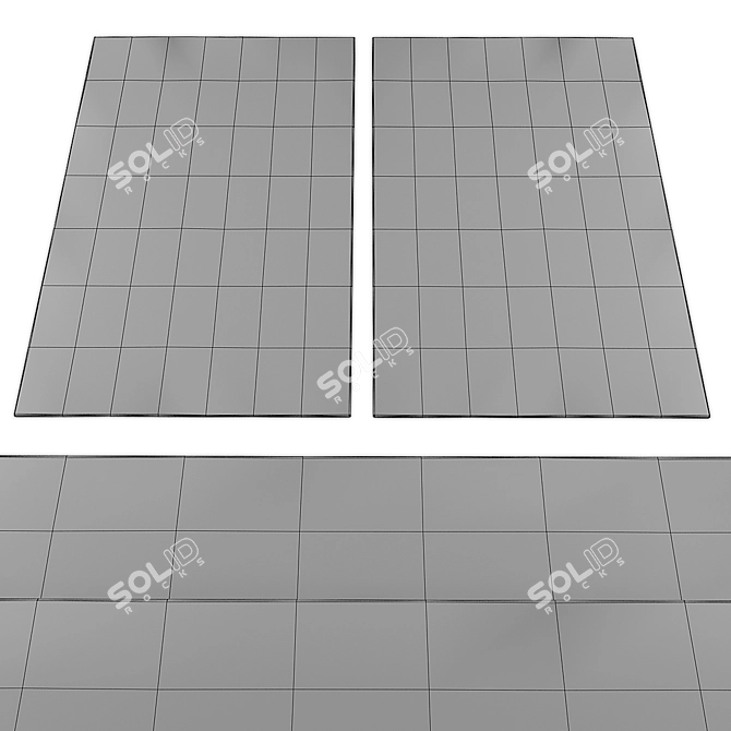 Minimalist Rug Collection 481 3D model image 4