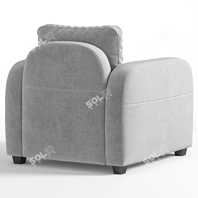 Sleek Leon Armchair, 2014 Version 3D model image 2