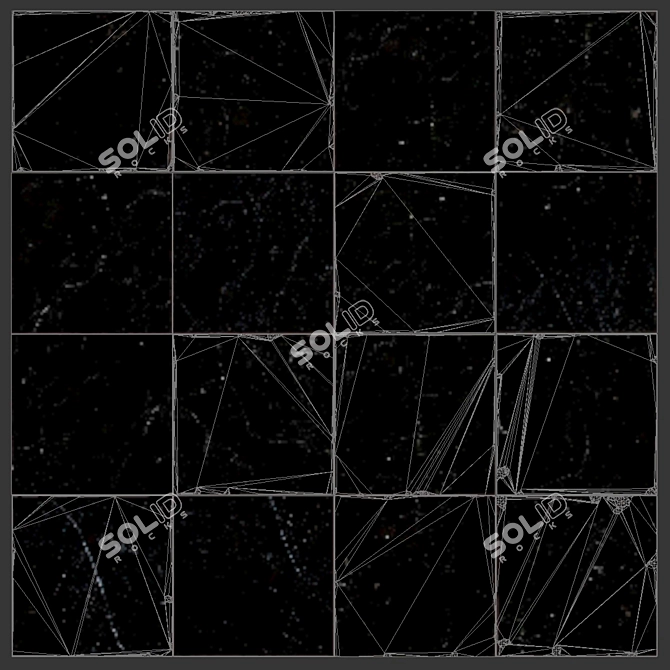 Vintage Marble Tiles 3D model image 4