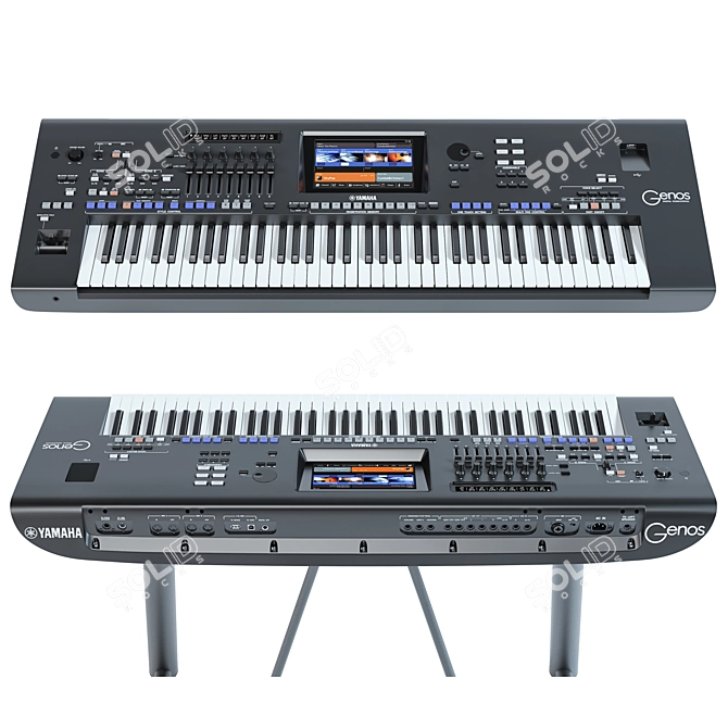  Yamaha Genos V2.1 Workstation Bundle 3D model image 1