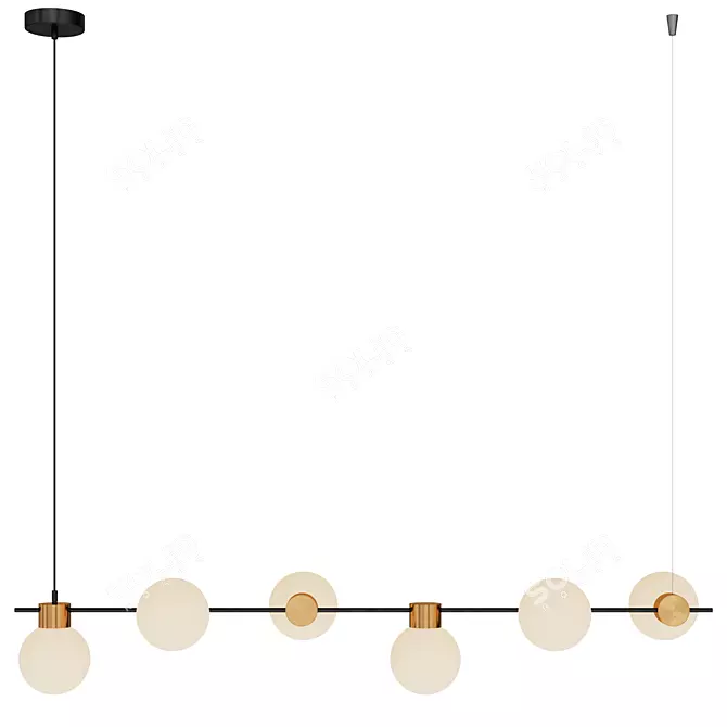 Freya Gatsby Pendant Light 3D model image 2