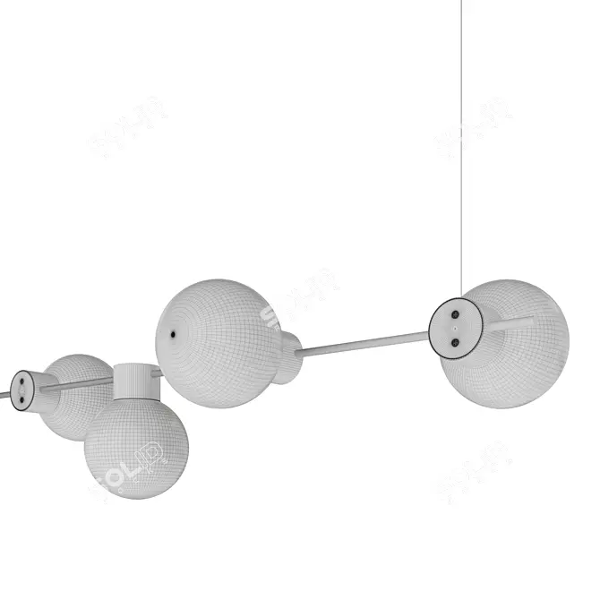 Freya Gatsby Pendant Light 3D model image 4