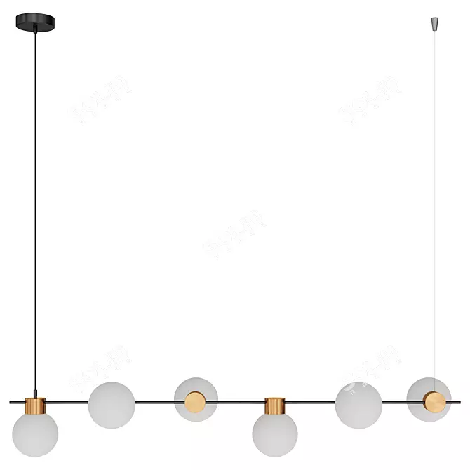 Freya Gatsby Pendant Light 3D model image 5