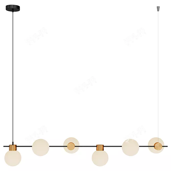 Freya Gatsby Pendant Light 3D model image 6