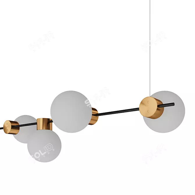 Freya Gatsby Pendant Light 3D model image 7
