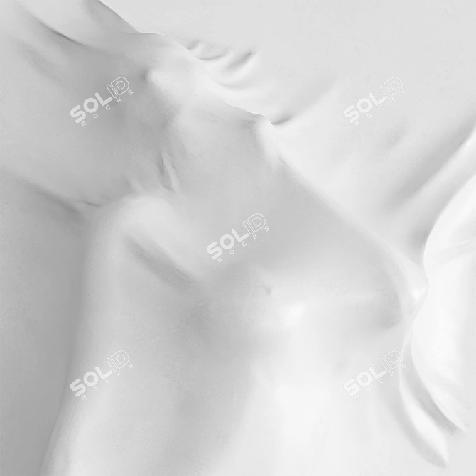 3D Bas Relief Woman Sculpture 3D model image 5